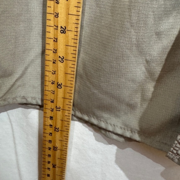 Wrangler Mens Casual Button Down Shirt Short Sleeve Lightweight Beige Size 2XL - Picture 9 of 11